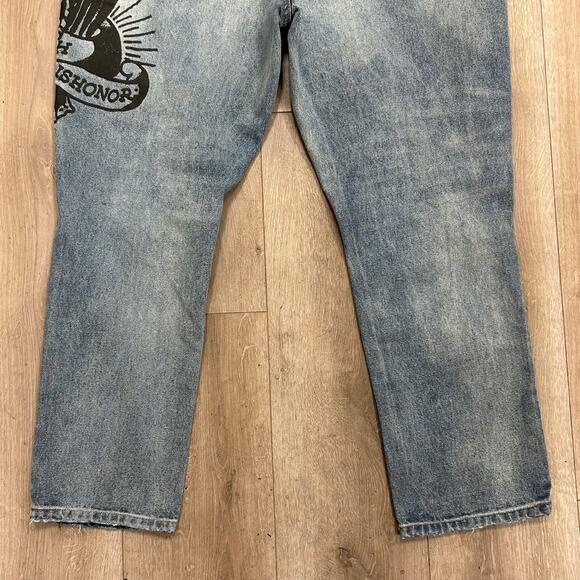 Ed Hardy Death Before Dishonor Denim Jeans size 40 B4 - Picture 6 of 7
